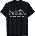 Un Deux Trois Cat, Cute & Funny Kittens, Gift For Cat Lovers T-Shirt